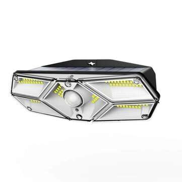 104 LED Wide Angle Solar Light 10M Sensoring Distance 120 Degree Sensoring Angle Outdoor Wall Lamp