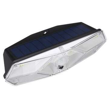 104LED Solar Powered Wall Light PIR Motion Security Flood Lamp Outdoor Light