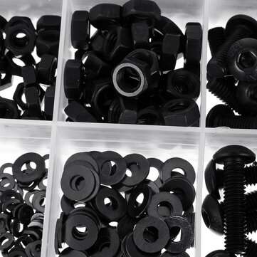 1060pcs M2 M3 M4 M5 Hex Socket Screw Set Carbon Steel Semicircular Head Screws