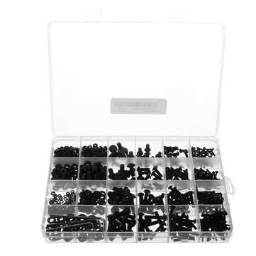 1060pcs M2 M3 M4 M5 Hex Socket Screw Set Carbon Steel Semicircular Head Screws