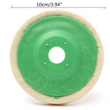 10pcs 100mm Round Wool Buffing Polishing Wheel Felt Pad Buffer Discs
