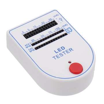 10pcs 2-150mA Mini Handy LED Test Lamp Box Tester for Light-emitting Diode Lamp Bulb Battery Tester
