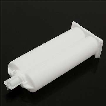 10Pcs 50ml Epoxy Resin Gun Adhesive Cartridge 1:1 Ratio Dispenser with 20pcs Pistons