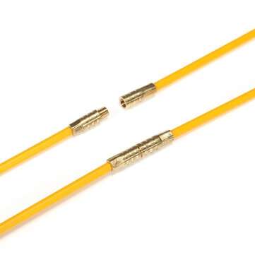 10Pcs Fiberglass Cable Puller Running Wire Cable Coaxial Electrical Pull Rods Fish Tape Kit