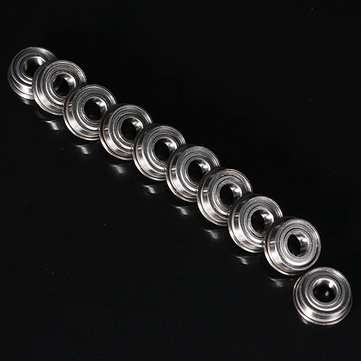 10pcs MF115ZZ 5x11x4mm Flange Bushing Ball Bearings Flange Size 12.5x0.8mm