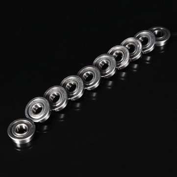 10pcs MF115ZZ 5x11x4mm Flange Bushing Ball Bearings Flange Size 12.5x0.8mm