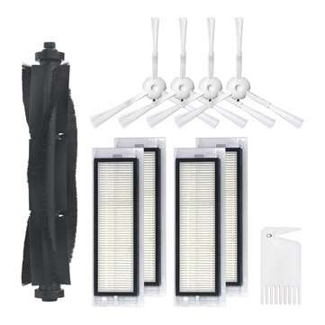 10pcs Replacements for 360 S5 S7 Vacuum Cleaner Parts Accessories Main Brushes*1 Side Brushes*4 HEPA