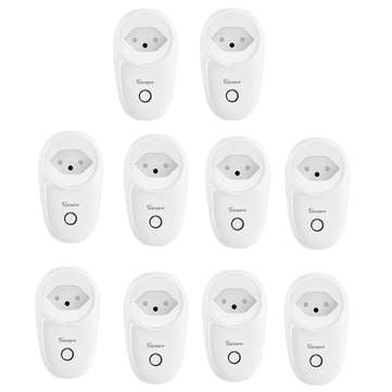 10Pcs SONOFF S26 10A AC90V-250V Smart WIFI Socket CH Wireless Plug Power Sockets Smart Home Switch W
