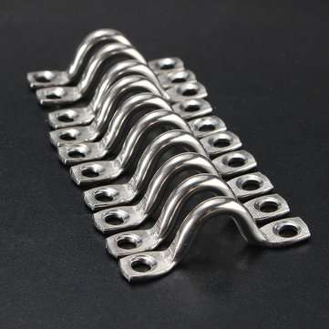 10Pcs Stainless Steel Boat Marine Canopy Bimini Pad Eye Strap Loop 5mm