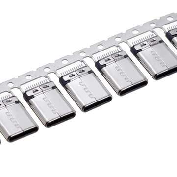 10PCS USB 3.1 Type-C Male Connector USB-C Stretch Seamless Without PCB Board 24pin Splint Connector