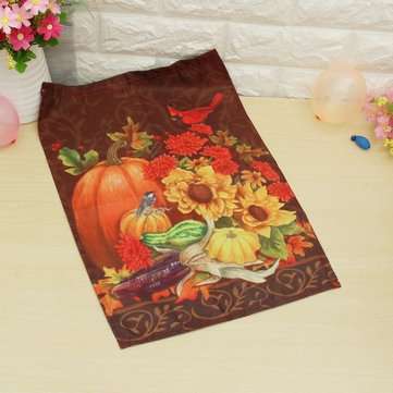 12``x18`` Autumn Pumpkin Garden Flag Elegance Fall House Halloween Banner Yard Decorations