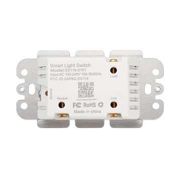 120 Type 1 Gang AC 100-240V Smart WIFI LED Light Switch Wall Panel Mobile APP Remote Control