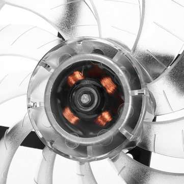 120mm PC Case Fan Computer Ultra Silent LED Lights Cooler Cooling Heatsink