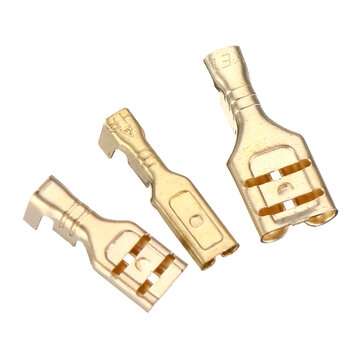 120pcs 2.8 4.8 6.3 Insert Plug Spring Sheathed Wire Terminal Connector Cold Pressed Terminal 0.5-2.5