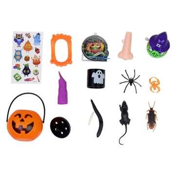 120PCS Mischievous Insect & Halloween Tricky Toys for Children`s Party Games