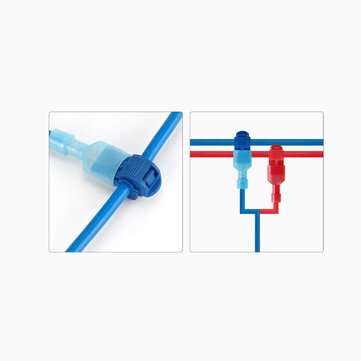 120pcs T-tap Electric Terminals Cable Connectors Quick Splice Lock Wire Crimp