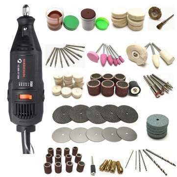 125Pcs Mini Drill Tool Set Accessories Variable Speed Rotary Grinder Cutting Kit (PLUG: 220VEUPLUG)