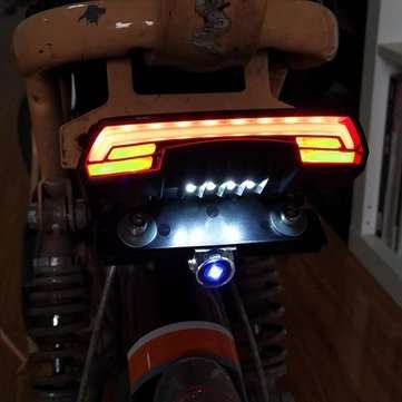 12-80V waterproof Double Flash T6 Dynamic Turn Signal Tail Brake Lights For Motorcycle Scooter