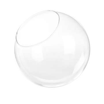 12cm Glass Dome Ball Cloche Globe Bell Jar Tealight Flower Cover Stand Display Room Decorations