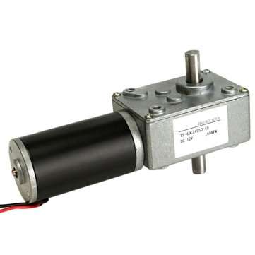 12V 160rpm Reduction Motor Worm Gear Double Shaft DC Motor Cear-box Motor