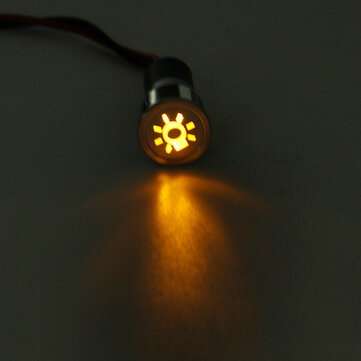 12V 16mm LED Dash Panel Warning Pilot Light Indicator (NO.: 028)