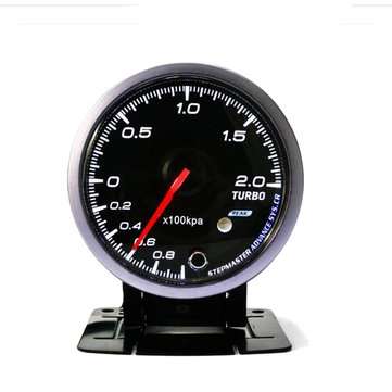12V 2.5inch 60MM Car Auto Racing LED Turbo Boost Gauge Vacuum Pressure Bar Meter