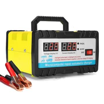 12V 20A 24V 15A Battery Charger Output For Automobiles Car Motorcycle Auto Intelli... (PLUG: USPLUG)