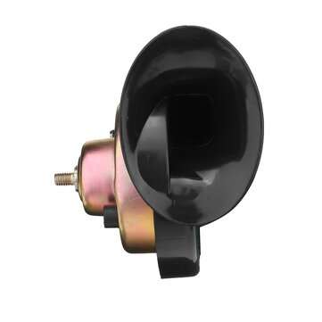 12V 300DB Black High Pitch Electric Snail Horn with Mounting Bracket Accessories