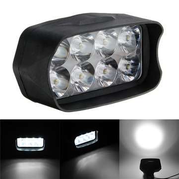 12W 6000K Motorcycle Light Headlight Universal Scooter Motorbike Spotlight Car DRL Fog Lamp Accessor