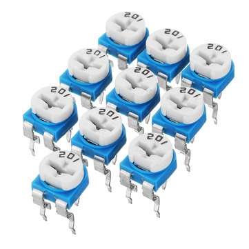 130Pcs Trimming Potentiometer Adjustment 100ohm-1Mohm RM065 Variable Resistors Assortment Kit