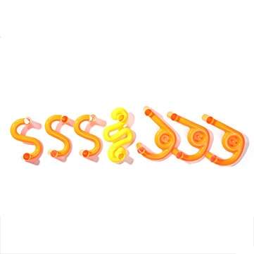 133 PCS DIY Ball Track Building Pipe Blocks Toys For Children Construction Race Run Pipeline Block E