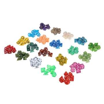 140PCS 20 Color Polyhedral Dices Set For Dungeons & Dragons Dice Desktop RPG Game