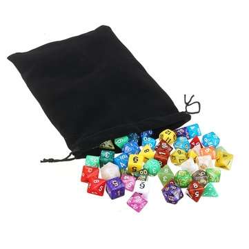 140PCS 20 Color Polyhedral Dices Set For Dungeons & Dragons Dice Desktop RPG Game