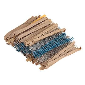 1460pcs 76 Kinds 1R-1M Value 5% 1/4W Metal Film Resistor Assorted Kit  20pcs Each Value with Plastic