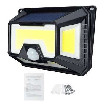 154 LED Outdoor Solar Motion Sensor Wall Light Garden Yard Lamp