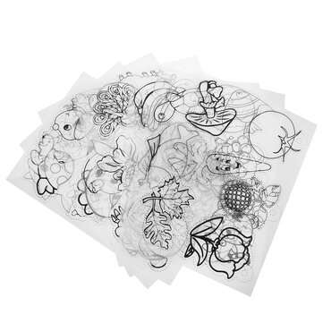 156Pcs Heat Shrink Plastic Sheets Kit Shrinky Art Paper Hole Punch Keychains DIY