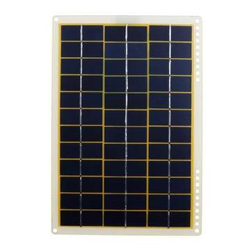 15W 18V 27*19cm IP65 Polycrystalline Solar Panel with USB Port+4Pcs Suction Cups