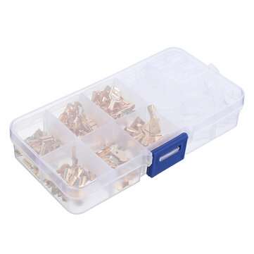 180Pcs Quick Splice 2.8mm 4.8mm 6.3mm Male and Female Wire Spade Connector Wire Crimp Terminal Block