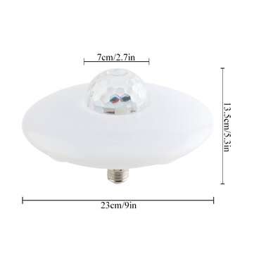 18W E27 bluetooth RGB LED Light Bulb UFO Music Garage Lamp Remote Control KTV Party Lighting 85-265V