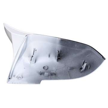 1Pair White ABS Rearview Mirror Cover Cap For BMW 1/2/3/4/X/M Series F20 F21 F22 F23 F87 X1 M2 2014-