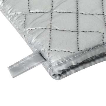 1Pair BBQ Oven Microwave Gloves Heat Resistant Cooking Glove 17 Inches Slicone Cloth Oven Mitts