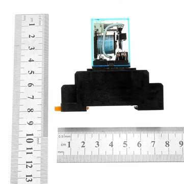 1Pcs AC110V Coil Power Relay LY2NJ JQX-13F DPDT 8 Pin PTF08A With Socket Base