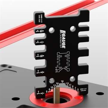 2 In 1 Mortise and Tenon Router Template Jig Miter Gauge Fence Box Jig Gauge Table Saw Step Height D