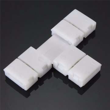 2 Pin 8MM Connector Corner For Single Color Strip Light  (SHAPE2: T)