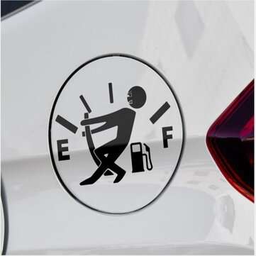 2.7X 9.2cm Car Sticker for Fuel Tank Cover Funny Creative (COLOR: BLACK)