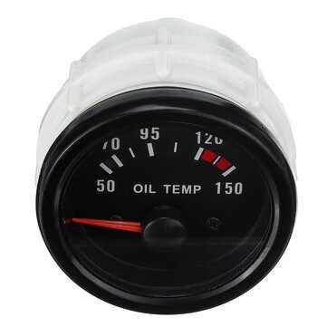 2`` 52mm Oil Temperature Gauge Kits Digital LED Display Clear Len with Sensor