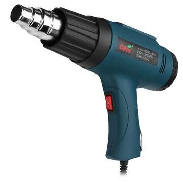 2000W Electric Hot Air Heating Gun Adjustable Temperature Power Tool Set + 4 N... (PLUG: 220VEUPLUG)