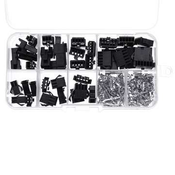 200pcs 2.54mm Dupont Terminal Male/Female Pin SM2.54 Cable Plug 2/3/4/5 Pin Electrical Jumper Header