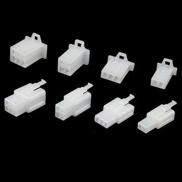 200pcs Male Female Spade Connector Wire Crimp Terminal Block 2.8mm 2/3/4/6 Pins