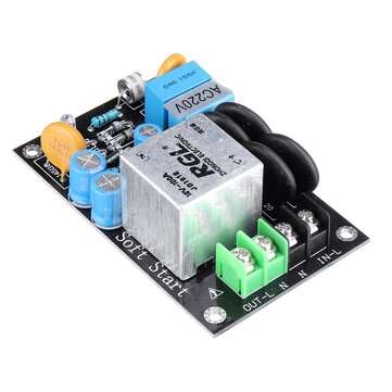 220V 100A Class A Power Amplifier Soft Start Delay Temperature Protection Board with Gas Discharge T